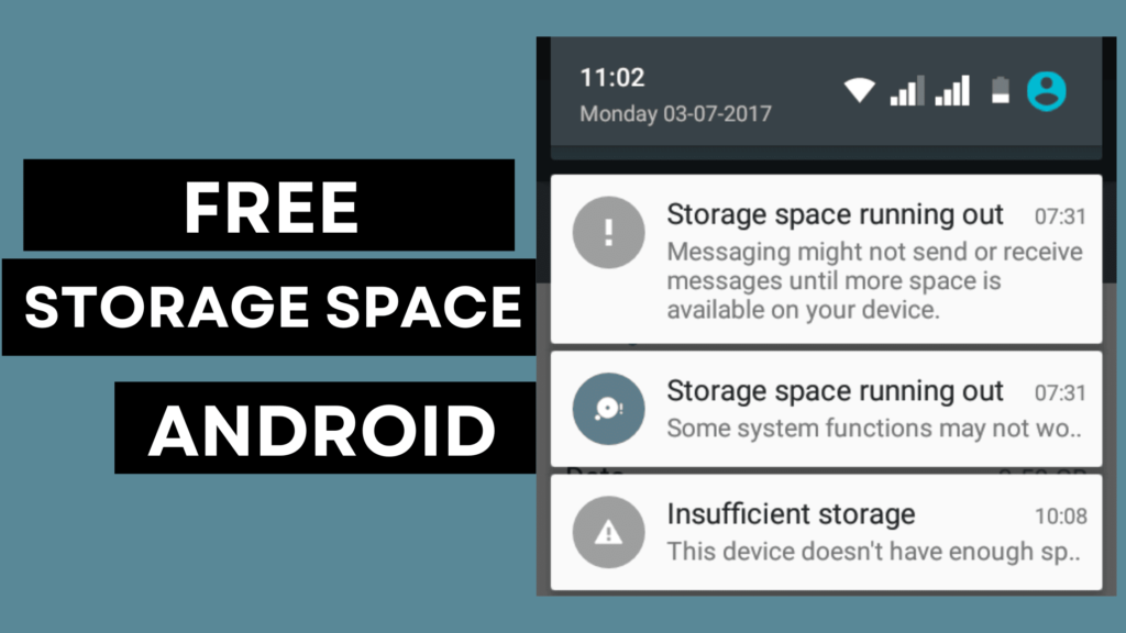 How to free up space on android